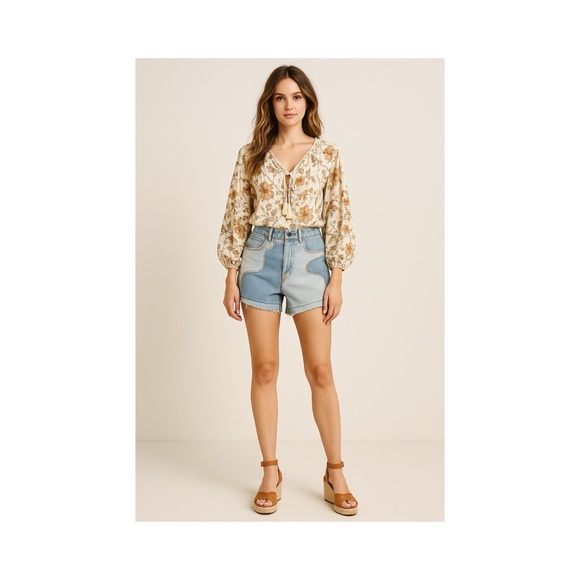 NWT Patchwork Shorts - Picture 1 of 2